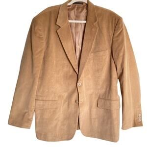 Scandia Woods Mens 46 Tan Corduroy Blazer Preppy Academia English Countryside